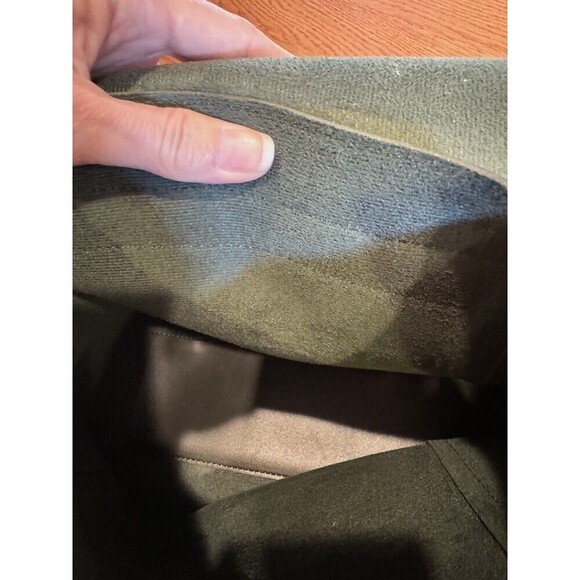 Faux Leather Olive Green Retro Old Money Mini Crossbody Purse Backpack - Picture 7 of 9